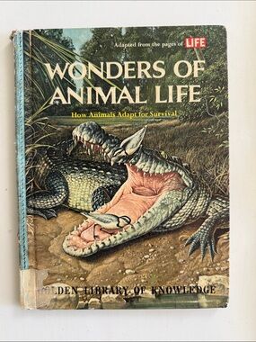 1963 ‘Wonders of Animal Life’ Vintage Book - Golden Library
